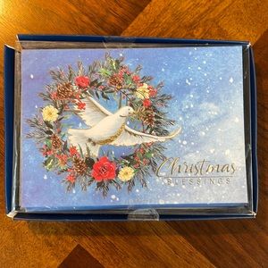UNOPENED BOXED HOLIDAY CARDS - SET OF 15 CARDS & ENVELOPES "CHRISTMAS BLESSINGS"